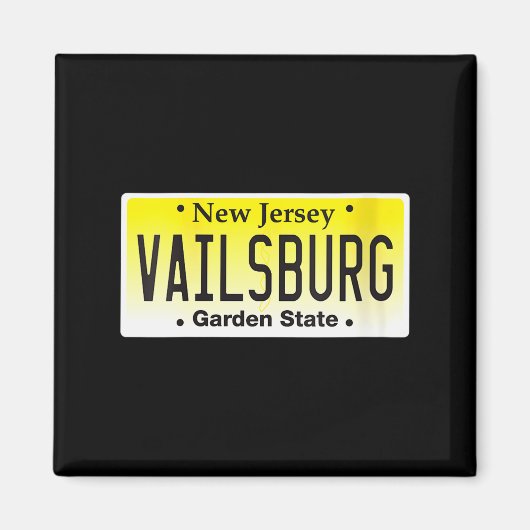 Womens Vailsburg Newark Nj City New Jersey License Magnet (Vorne)