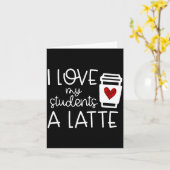 Womens Valentines Day Teacher Tee I Love My Studen Karte (Gelbe Blume)