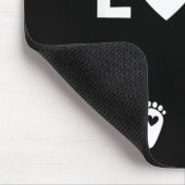 Womens Valentines Day Twin Pregnancy Announcemen V Mousepad (Ecke)