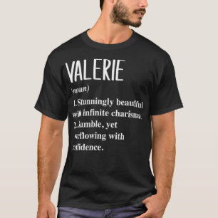Womens Valerie Vorname Definition Personalisiert T-Shirt