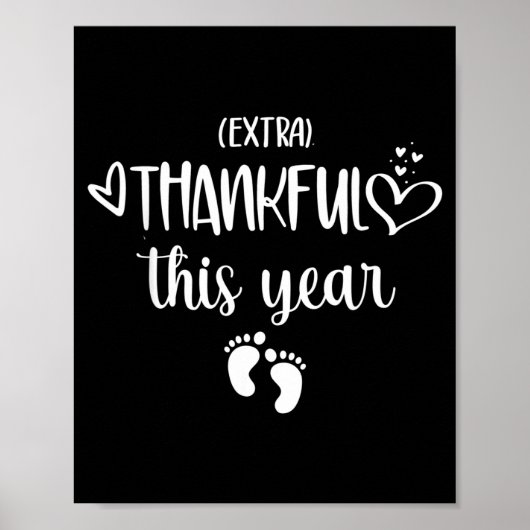 Womens Very Thankful This Year Happy Pregnancy Ann Poster (Vorne)