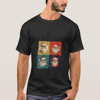 Womens Vintag Santa Claus Pop Ristorante La Lanche T-Shirt