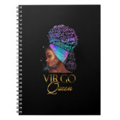 Womens Virgo Girl September August Queen Birthday Notizblock (Vorderseite)