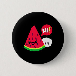 Womens Wassermelone Zucker Hi Lustiger Spruch Hi S Button