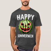 Womens Watermelon Jackolantern Summer Halloween Ha T-Shirt (Vorderseite)