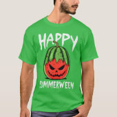 Womens Watermelon Jackolantern Summer Halloween Ha T-Shirt (Vorderseite)