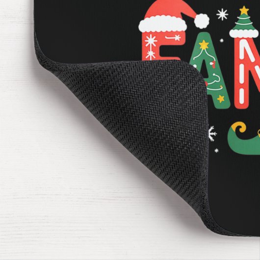 Womens We Are Family Christmas 2025 Pajamas Funny Mousepad (Ecke)
