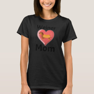 Womens Weiner Mama Dackel Würstchen Hund Liebe Her T-Shirt