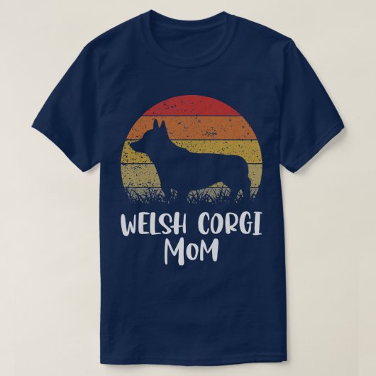 Womens Welsh Corgi Dog Mama1680 T-Shirt (Design vorne)