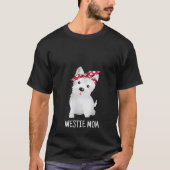 Womens Westie Mom West Highland White Terrier Dog T-Shirt (Vorderseite)