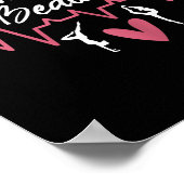 Womens When She Competes My Heart Skips Beats Prou Poster (Ecke)