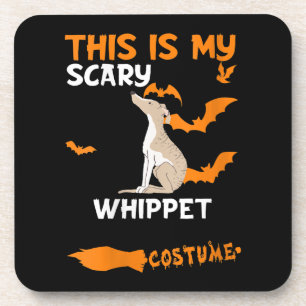 Womens Whippet Kostüm Halloween Lazy Scary Dog Getränkeuntersetzer