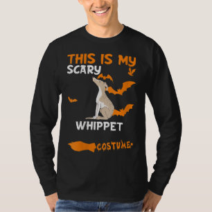 Womens Whippet Kostüm Halloween Lazy Scary Dog T-Shirt