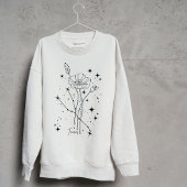 Womens White Floral Taurus Sweatshirt