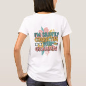 Women's White T-Shirt with Irony and Funny Sarcast (Rückseite)