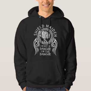 Womens Wikinger Wikinger Fenrir Schildmaid Lagerth Hoodie