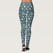 Women's Winter Print Leggings - Warm & Soft Pants (Rückseite)