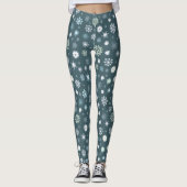 Women's Winter Print Leggings - Warm & Soft Pants (Vorderseite)