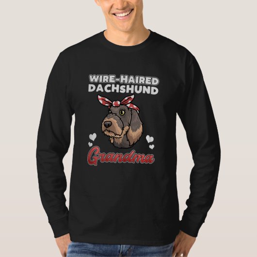 Womens Wire-Haired Dachshund Grandma T-Shirt (Vorderseite)