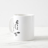 Womens Witch Hat Graphic Spooky Gg Funny Halloween Kaffeetasse (Vorderseite Links)