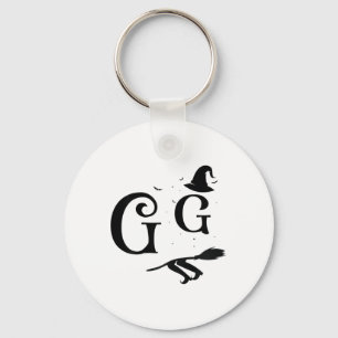Womens Witch Hat Graphic Spooky Gg Funny Halloween Schlüsselanhänger