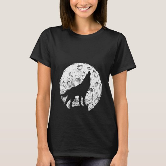 Womens Wolf Moon Wolves T-Shirt (Vorderseite)