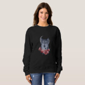 Womens Wolf Realistic Wolves Animal Howling At The Sweatshirt (Vorne ganz)