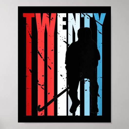 Womens Womens Field Hockey 48th Birthday Player Te Poster (Vorne)