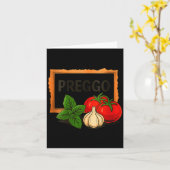 Womens Womens Preggo Sauce Costume Cute And Funny Karte (Gelbe Blume)