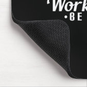 Womens Work Hard Be Kind Motivational V-neck  Mousepad (Ecke)