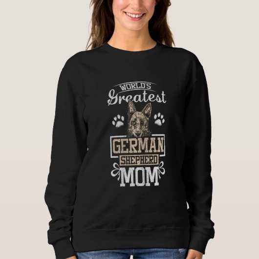Womens World's greatest german shepherd mom Sweatshirt (Vorderseite)