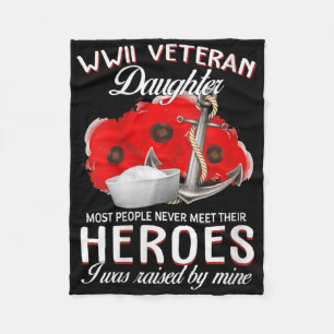 Womens Wwii Veteran Daughter Helden, die von mir a Fleecedecke