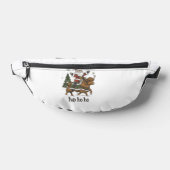 Womens Xmas Tree Lighting Santa Riding Highland Co Bauchtasche (Ablage )