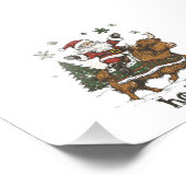 Womens Xmas Tree Lighting Santa Riding Highland Co Fotodruck (Ecke)