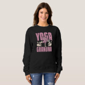Womens Yoga Nana Grandma Sweatshirt (Vorne ganz)