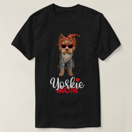 Womens Yorkie Mama I Liebe Yorkie Yorkshire Terrie T-Shirt (Design vorne)