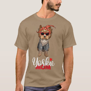 Womens Yorkie Mama I Liebe Yorkie Yorkshire Terrie T-Shirt
