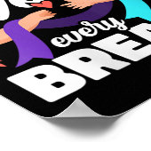 Womens You Are Worth Every Breath Depression Aware Poster (Ecke)