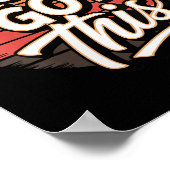 Womens You Got This – Retro-insred Motivational V- Poster (Ecke)