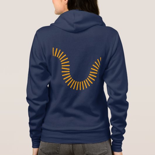 Women's zip hoodie - Logomark and design on back (Rückseite)