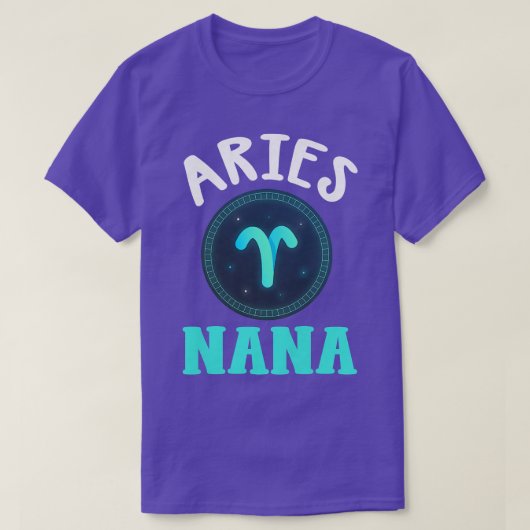 Womens Zodiac Sign Aries Nana Horoskop Astrologie T-Shirt (Design vorne)
