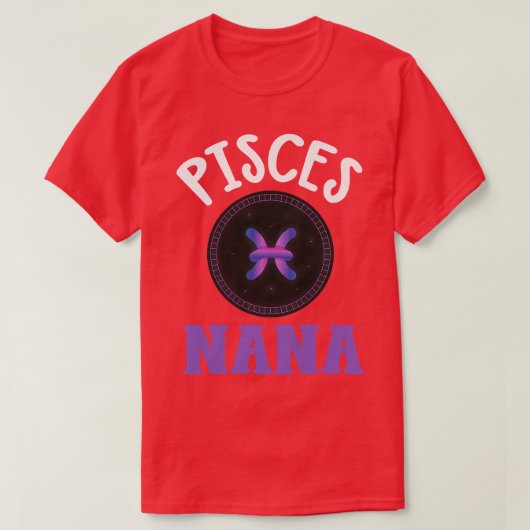 Womens Zodiac Sign Pisces Nana Horoscope Astrolog T-Shirt (Design vorne)