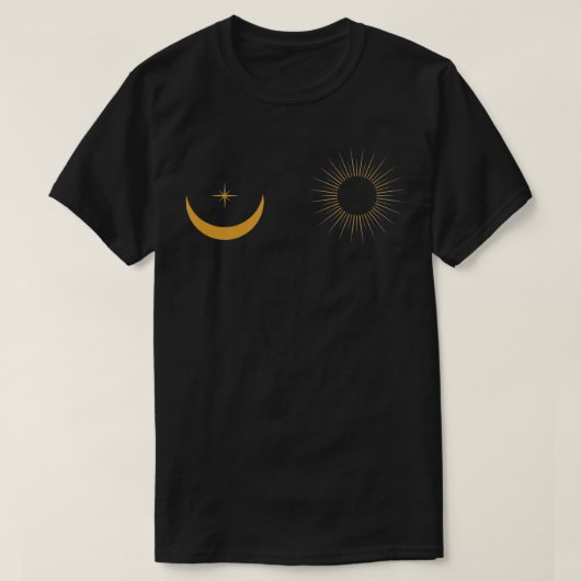 Womenu2019s Sun Moon und Star Celestial Goddess Te T-Shirt (Design vorne)