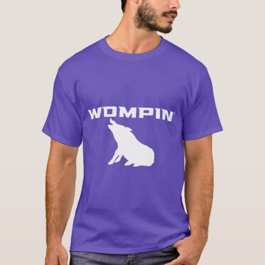 WOMPIN weiße Oversized T-Shirt (Vorderseite)