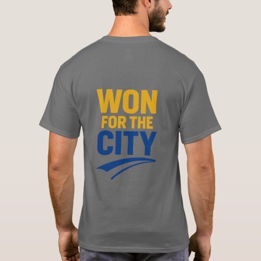 WON FOR THE CITY Bold Sports Victory – T-Shirt (Rückseite)