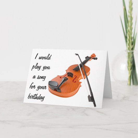 WON PLAY A SONG ]**40th BIRTHDAY CARD** HUMOR Karte (Vorderseite)