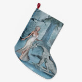 Wondeful Fee mit Drachen Großer Weihnachtsstrumpf (Vorderansicht (hängend))