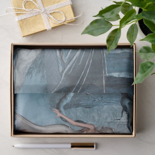 Wondeful Fee mit Drachen Seidenpapier (Geschenk)