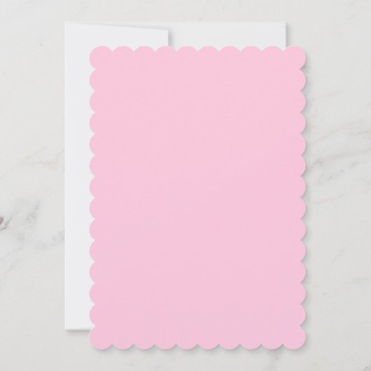 Wondeland Party Pink Hahnentrittmuster Einladung (Rückseite)