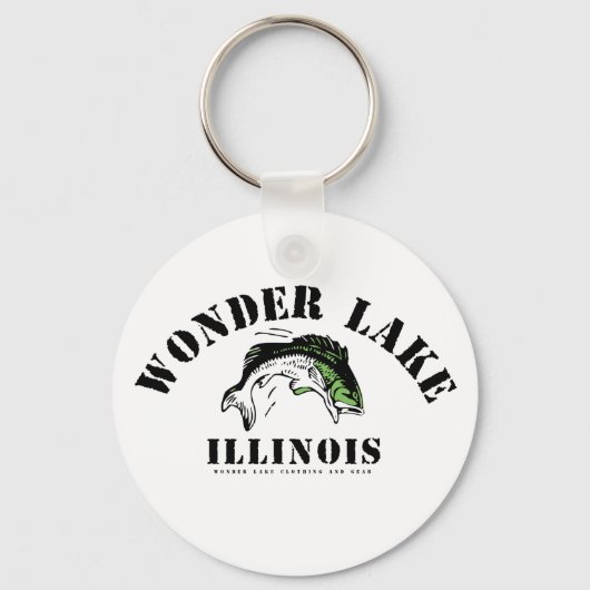 Wonder Bass Men's 2.25" Basic Button Schlüsselanhä Schlüsselanhänger (Vorderseite)